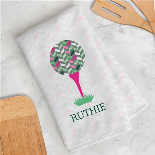 Women's Colorful Golf Towel Personalized