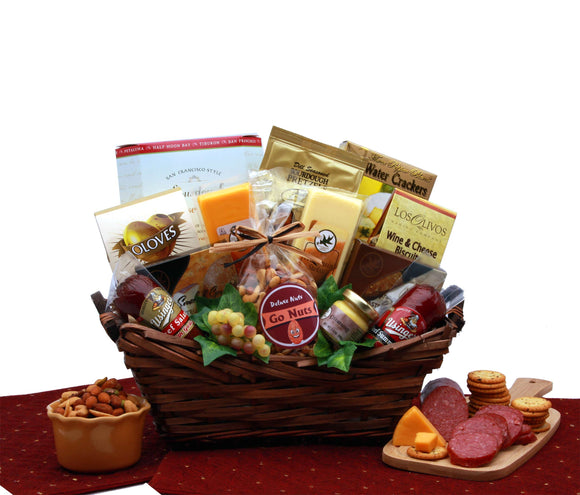 Gourmet Delights Gift Basket - Fine Gifts La Bella Basket Company