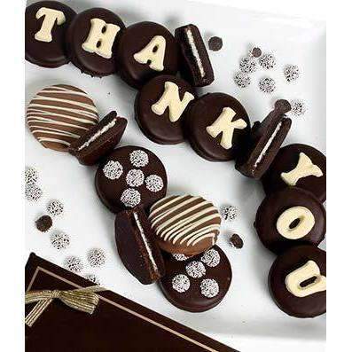 THANK YOU Belgian Chocolate Covered OREO® Cookies - Fine Gifts La Bella Basket Company