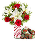 Christmas Lilies Deluxe with Oreos