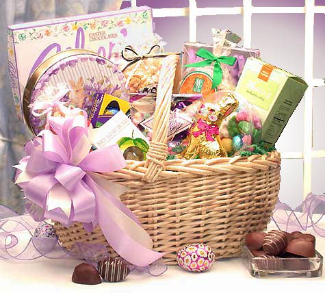 Deluxe Easter Gift Basket - Fine Gifts La Bella Basket Company