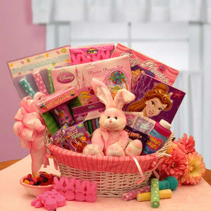 Little Princess Disney Easter Fun Basket - Fine Gifts La Bella Basket Company