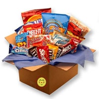 Snackdown Deluxe Snacks Care Package - Fine Gifts La Bella Basket Company