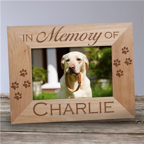 In Memory of Pet  Personalized Wooden Picture Frames