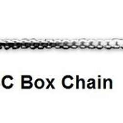 18 Inch Box Sterling Silver Chain - Fine Gifts La Bella Basket Company
