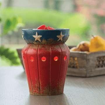 OUT OF STOCK Americana Candle Warmer - Fine Gifts La Bella Basket Company