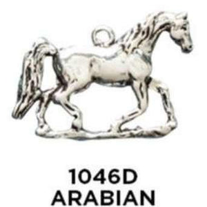 Arabian Horse Charm - Sterling Silver - Fine Gifts La Bella Basket Company