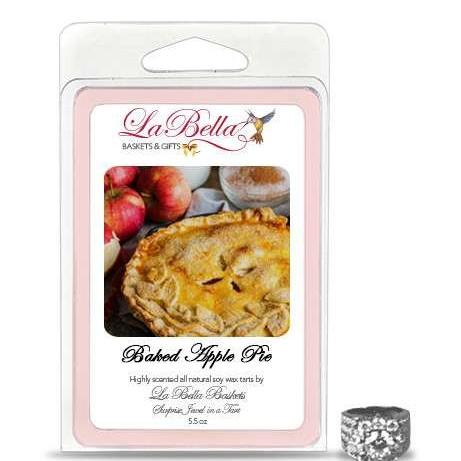 Baked Apple Pie Jewelry Soy Wax Jumbo Tart Melts - Fine Gifts La Bella Basket Company
