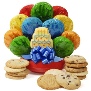 Birthday Cake Cookie Bouquet - Fine Gifts La Bella Basket Company