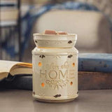 Bless This Home Cream Candle Warmer - Fine Gifts La Bella Basket Company