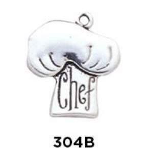 Chef's Hat Charm Charm Sterling Silver - Fine Gifts La Bella Basket Company