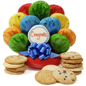Congratulations Cookie Bouquet - Fine Gifts La Bella Basket Company