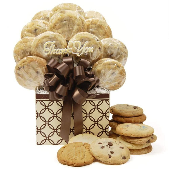 Decorative Rings Thank You Cookie Bouquet - Fine Gifts La Bella Basket Company
