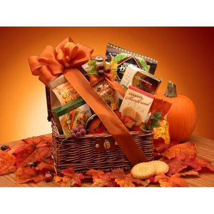 Fall Snack Chest Wicker Hamper - Fine Gifts La Bella Basket Company