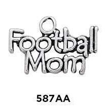Football Mom Word Charm - Fine Gifts La Bella Basket Company
