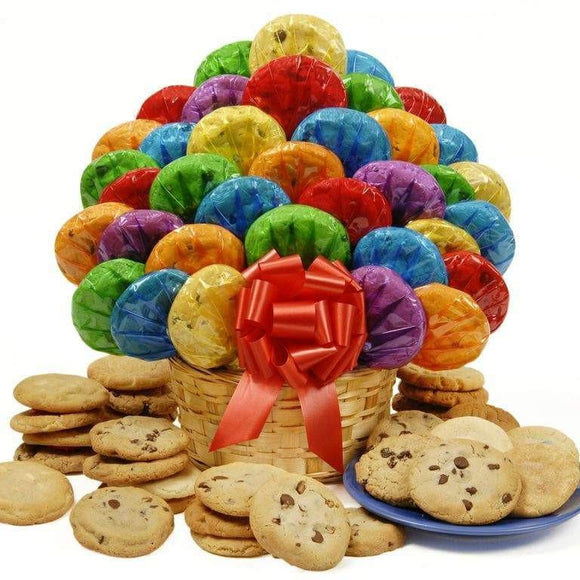 Happy Day Cookie Bouquet-48 - Fine Gifts La Bella Basket Company