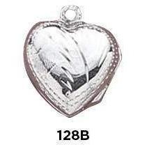 Heart Locket Sterling Silver Charm - Fine Gifts La Bella Basket Company