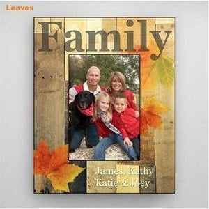 Holiday-Fall-Family Picture Frame - Fine Gifts La Bella Basket Company