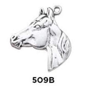 Horse Head Charm - Sterling Silver - Fine Gifts La Bella Basket Company