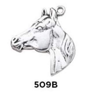 Horse Head Charm - Sterling Silver - Fine Gifts La Bella Basket Company
