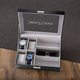 Men's Watch Box with Sunglasses Holder - Fine Gifts La Bella Basket Company