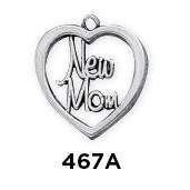 New Mom Heart Charm - Fine Gifts La Bella Basket Company