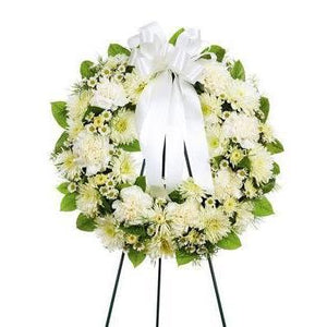 Open Wreath Floral Flower Spray - Fine Gifts La Bella Basket Company