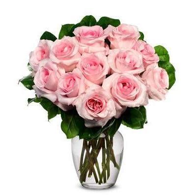 Pink Roses Flower Bouquet Saturday Delivery - Fine Gifts La Bella Basket Company