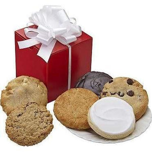  Red Cookie Box  When sending a " little something " is all you need, this bring red box filled with six of our most popular cookie flavors is the perfect gift.