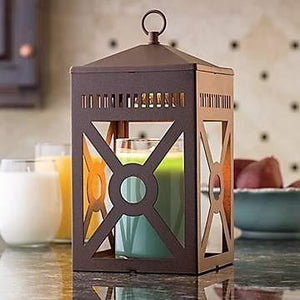 Rustic Brown Mission Lantern - Fine Gifts La Bella Basket Company