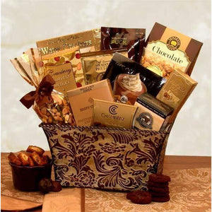 Savory Sophistication Gift Basket - Fine Gifts La Bella Basket Company