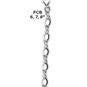Sterling Silver Figaro Charm Bracelet - Fine Gifts La Bella Basket Company