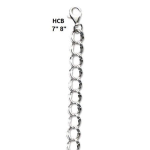 Sterling Silver Heavy Charm Bracelet - Fine Gifts La Bella Basket Company