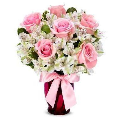 Sweet as Pink Flowers - Same Day Delivery - Fine Gifts La Bella Basket Company