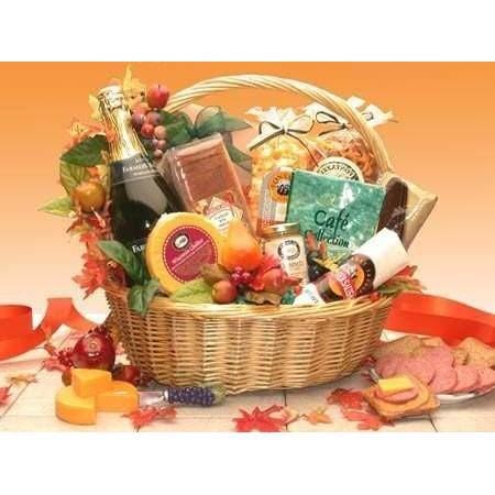 Thanksgiving Gourmet Gift Basket - Fine Gifts La Bella Basket Company