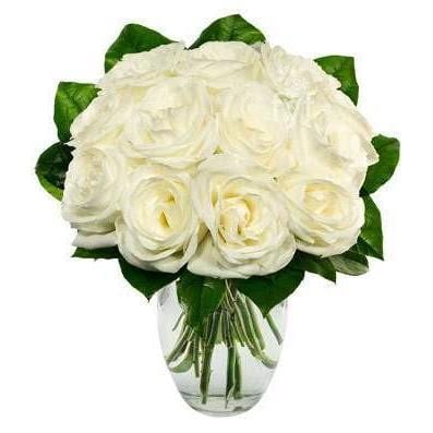 White Flower Bouquet Saturday Delivery - Fine Gifts La Bella Basket Company