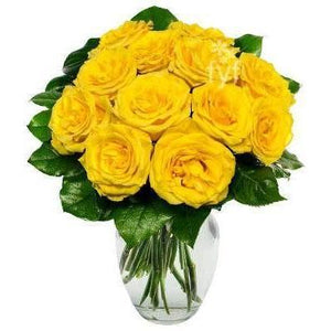Yellow Roses Flower Bouquet Saturday Delivery - Fine Gifts La Bella Basket Company