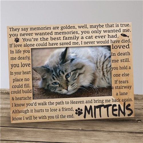 Cat Memorial Pet Frame