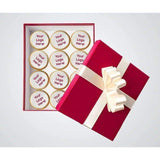 La Bella Baskets and Gifts - Custom Logo Cookies  Imagine your name or logo deliciously iced on a butter cutout cookie measuring 3" in diameter. Use our La Bella Baskets Corporate Cookies for all your occasions. Send your customers delicious treats that easily identifies your company through a printed logo on each cookie. Great way to identify yourself at business meetings, corporate functions, conventions or just to say thank you.