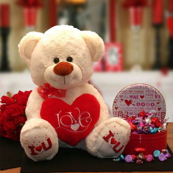  Love Hugs Bear  Show your Valentine how much you love them with our adorable plush I love you bear. 