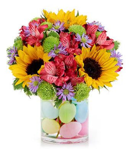 Easter Egg Flower Fields - Fine Gifts La Bella Basket Company