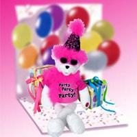 Get The Party Started Singing Bear - Fine Gifts La Bella Basket Company