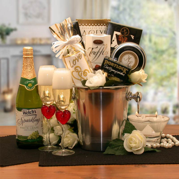 Romantic Evening Champagne Bucket - Fine Gifts La Bella Basket Company