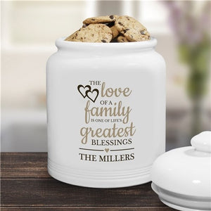 The Love of Family Jar Cookie Jars