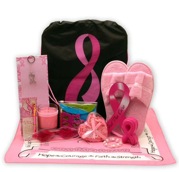 Fight For Cure Cancer Awareness Gift - Fine Gifts La Bella Basket Company