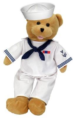 American Hero Navy Bear - Fine Gifts La Bella Basket Company