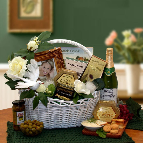 Wedding Wishes Gift Basket - Fine Gifts La Bella Basket Company