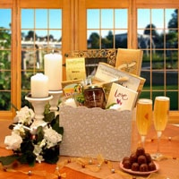 Happily Ever After Wedding Gift - Fine Gifts La Bella Basket Company
