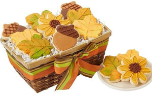 Autumn Cookie Basket - Fine Gifts La Bella Basket Company