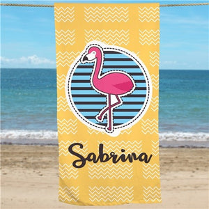 Summer Flamingo Towel